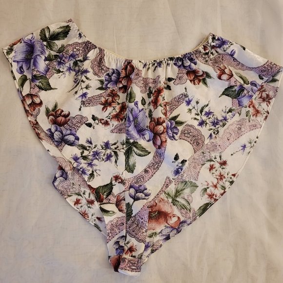 Victoria's Secret Gold Label Vintage Floral Cami Short Matching Set Lingerie M - Picture 8 of 11